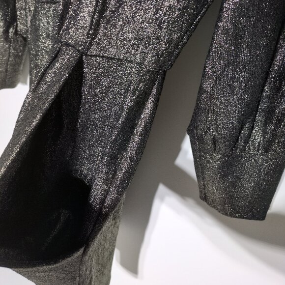 Donna Morgan Bodycon Dress Womens 6 Gold Metallic Shimmer Cocktail Party Evening - Picture 5 of 12